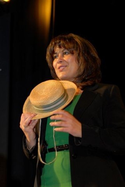 Anna with old school hat